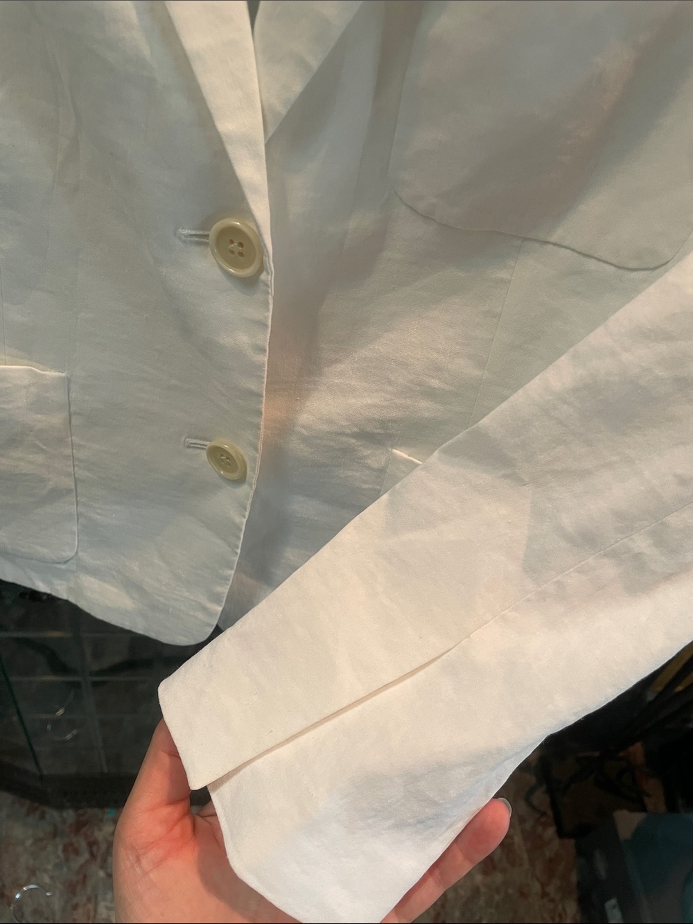 Theory Linen Blend Blazer - Picture 5 of 6